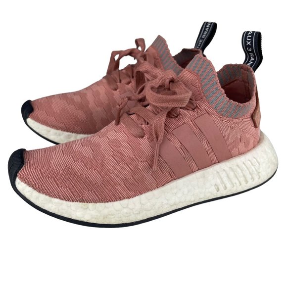 Adidas NMD R2 Primeknit Raw Pink Women’s Running Shoes - Picture 3 of 9